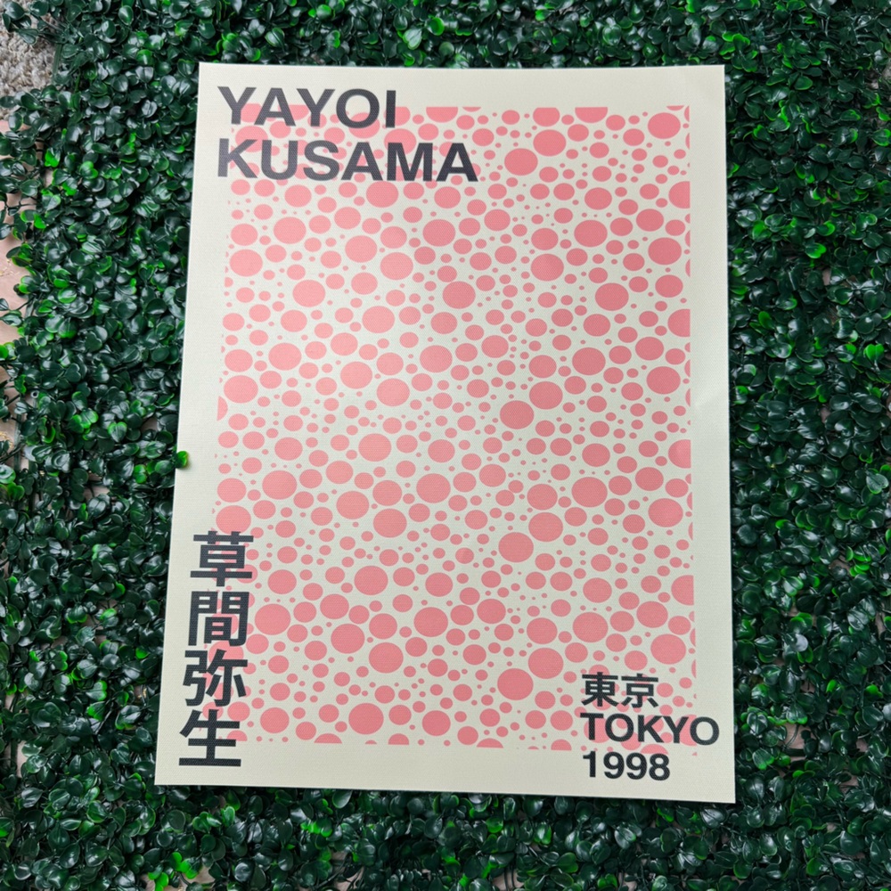 Yayoi Kusama print set (3) on heavy canvas Pumpkin Forever Art Poster